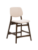 Beliani 2er-Set Barhocker ELAINE in Braun/Beige