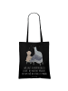 Mr. & Mrs. Panda Tasche Klavier Herausforderung mit Spruch in Schwarz