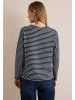 Cecil Gestreiftes Strukturshirt in Universal Blue