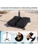 COSTWAY 300 cm Sonnenschirm mit Ständer in Grau