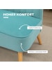HOMCOM Sofa in Türkis 117L x 56,5B x 77H cm