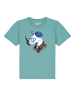 wat? Apparel T-Shirt Nashorn in Teal Monstera