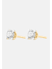 Ethische Diamanten Ohrringe aus 375 Gelbgold mit Lab Grown Diamant