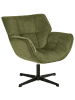 Beliani Sessel AUMA in Grün/Schwarz - (W) 71 x (H) 85 x (L) 78 cm