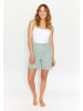 ANGELS  Relax Fit Jeans Jeansshorts Mila in unifarbenem Denim in mint