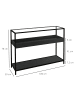 HOMCOM Konsolentisch-100L x 30B x 78H cm-Schwarz