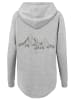 F4NT4STIC Oversized Hoodie Mountain Berge Urlaub Winter Schnee Ski in grau