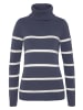 Kangaroos Rollkragenpullover in marine-wollweiß