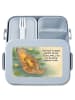 Mr. & Mrs. Panda MEPAL Bentobox Otter Kind Design mit Spruch in Blau Pastell