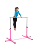 HOMCOM Gymnastikstange für Kinder Rosa
