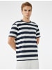 KOTON TSHIRT SS in Marineblau Gestreift