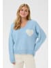 SAINT TROPEZ Strickpullover PariaSZ Lockere Passform in Skyway