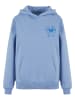 Mister Tee Mister Tee Good Vibes Bow Ladies Fluffy Hoody in powderblue
