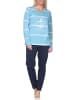 NORMANN Langarm Pyjama Schlafanzug Maritimer Look 125 90 920 in hellblau