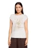 CARTOON Rundhals-Shirt mit Placement in Patch Cream /Khaki