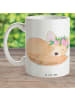 Mr. & Mrs. Panda Tasse Wüstenfuchs Blumen ohne Spruch in Weiß