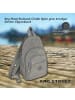 Bag Street Cityrucksack, Freizeitrucksack Nylon grau ca. 21cm breit ca. 35cm hoch