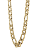 Adeliás Unisex Halskette – Figarokette aus Edelstahl 43 cm in gold