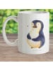Mr. & Mrs. Panda Kindertasse Pinguin Diät ohne Spruch in Weiß