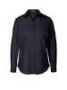 GOLDNER Basicbluse mit  Hemdkragen in marine