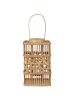 Beliani Laterne LUMBIS in Braun - (W) 22 x (H) 54 x (L) 22 cm