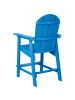Beliani Barhocker ADIRONDACK in Blau - (W) 58 x (H) 124 x (L) 71 cm