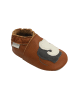 Bemesu Baby Krabbelschuhe aus Leder, weiche Lauflernschuhe mit rutschfester Sohle 