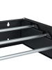 relaxdays Wand-Wäscheständer in Schwarz - 80 cm