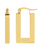 Adeliás Damen Ohrringe – Creole aus Edelstahl in gold