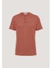 Hessnatur Henley Shirt Regular in terrakotta
