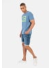 Camel Active Jersey T-Shirt aus zertifiziertem Organic Cotton in Denim Blau