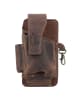 Greenburry Vintage Gürteltasche Leder 8 cm brown
