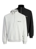 Jack & Jones Sweattroyer Norrebro in Schwarz / hellgrau