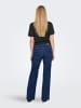 ONLY Jeans mit weitem Bein in Dark Blue Denim