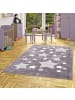 Pergamon Super Soft Fellteppich Pearl Kids Sterne in Grijs