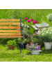 relaxdays Gartenbank in Natur - (B)126 x (H)73,5 x (T)52,5 cm