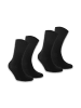 Organication Sportsocken "SMORBA" 2er-Pack in Schwarz