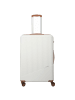 travelite Bali - 4-Rollen-Trolley L 77 cm in weiß/cognac