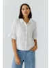 Oui Leinenbluse in optic white