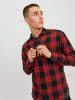 Jack & Jones Hemd Slim Fit JJEGINGHAM in Rot