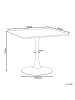 Beliani Esszimmertisch BOCA in Braun/Schwarz - (W) 90 x (H) 74 x (L) 90 cm