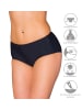 Aquarti Aquarti Damen Bikinihose mit Mittelhohem Bund in schwarz