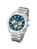 Festina Chronograph-Armbanduhr Festina Timeless Chronograph silber groß (ca. 45mm)