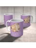 Mr. & Mrs. Panda Tasse 10. Hochzeitstag Rosenhochzeit mit Spruch in Lavendeltraum