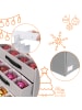 relaxdays Weihnachtskugel-Aufbewahrungsbox in Grau - (B)36,5 x (H)40 x (T)36,5 cm