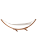 Beliani Hängematte TREVISO in Braun/Beige - (W) 415 x (H) 122 x (L) 124 cm