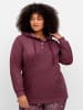 sheego by Joe Browns Kapuzensweatshirt in weinrot