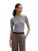 Marc O'Polo Gestreiftes T-Shirt slim in Medium Blue
