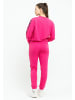 Tom Barron Freizeitanzug Tom Barron Zebra Pattern Sweatshirt And Pant Set in FUCHSIA