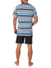 NORMANN kurzarm Schlafanzug Shorty Pyjama - 80491 in türkis
